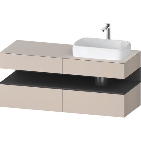 Lavabo consola Collection One de Duravit, 2 extraíbles, 2