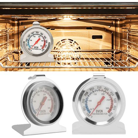 Fleischthermometer mit 52 mm Durchmesser für Backofen/Grill, hochtemperaturbeständiges Edelstahlthermometer, Backofen-/Kühlschrankthermometer. (1/5)