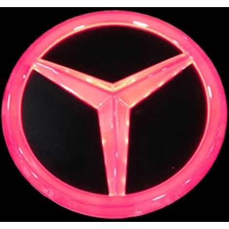 Mercedes-Benz S350 S300L Logo Gyrophare de voiture à LED Gyrophare arrière modifié Rouge 9,5 cm (Rouge, 9 cm)