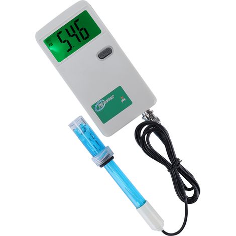 Testeur de pH portable, appareil de mesure de l'acidité, outil de test de la qualité de l'eau pour aquariums et laboratoires hydroponiques.