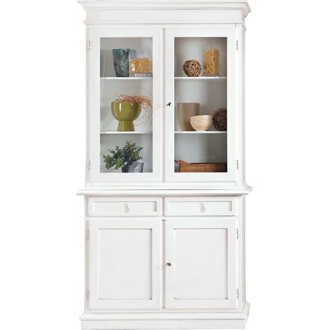 JAQUELINE - credenza con vetrina in legno massello (1/2)