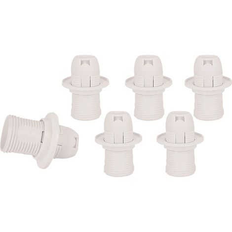 Douille E14 Courte Ignifuge 210°C - Compatible Lustres Bougies, Installation Rapide Lot de 6 (1/5)