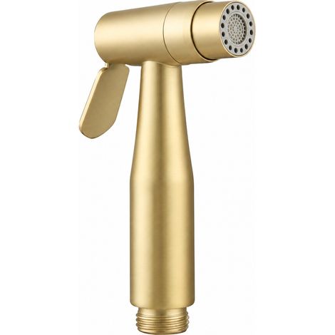 Douchette WC Bidet Modèle n° 1 Pistolet Pulvérisateur Seul Or Brossé 13,5 × 8 × 3 cm 150 g – Livraison gratuite (1/5)