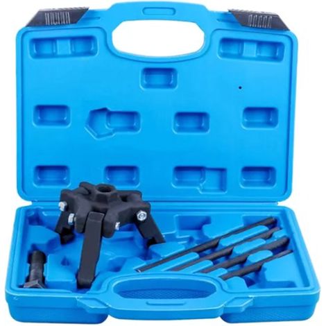 Extracteur de poulie damper 3 mâchoires, outil dépose vilebrequin, kit arrache volant moteur pour carré 3/8 pouces (1/5)