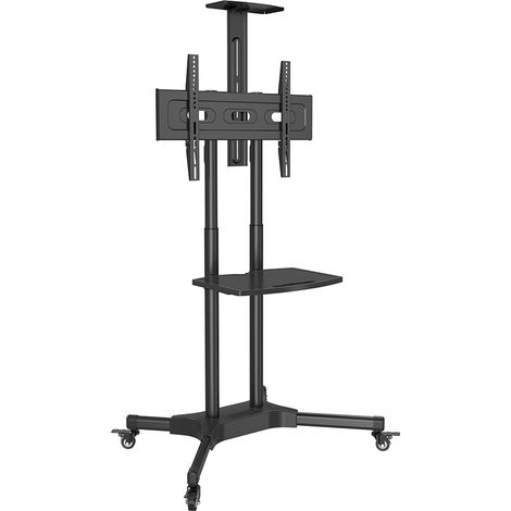 Supporto TV da Terra 37-75" Standard VESA 600x400 Portata fino a 45,5 kg Altezz Regolabile 125-150 cm (1/2)