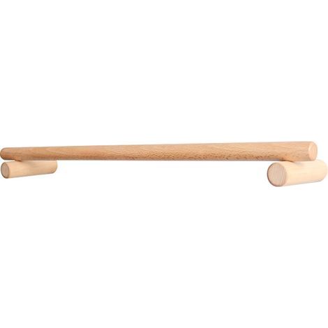 Einfacher Handtuchhalter aus Holz, der ohne Bohren auskommt