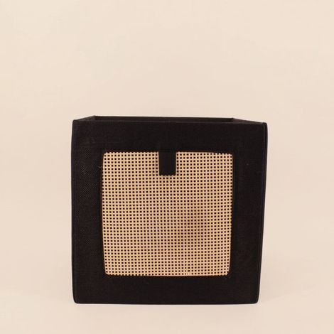 Cube de rangement en cannage 31x31x31cm (1/5)
