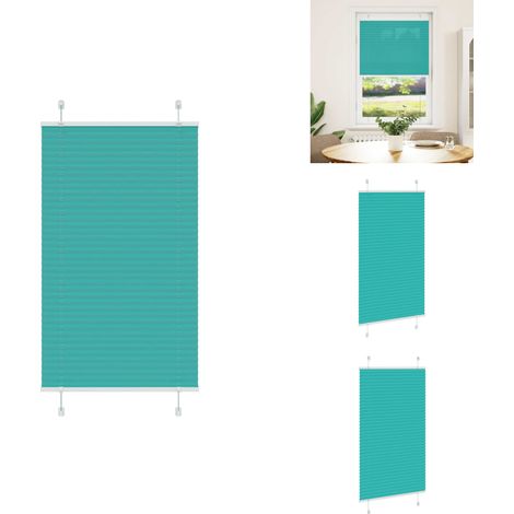 Store plissé vert pétrole 70x100 cm largeur du tissu 69,4 cm - Store Plissé - Stores Plissés - Store Plissé De Fenêtre - Plisse Aveugle (1/5)