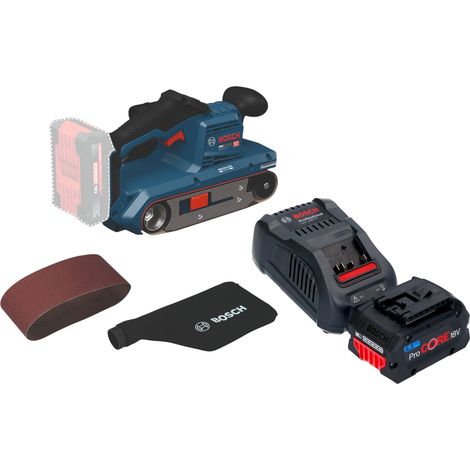 Ponceuse à bande sans fil Bosch GBS 18V-75 18 V 76 x 533 mm sans balais + 1 batterie ProCORE 5,5 Ah + chargeur (1/5)