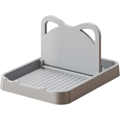 Kitchen utensil storage shelf, 2-in-1 dish organizer (white)High quality enhances quality of life. (1/5)