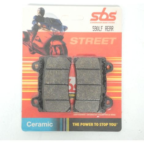 Plaquette de frein SBS pour Moto Yamaha 750 FZ 1991 à 1993 590LF (1/3)