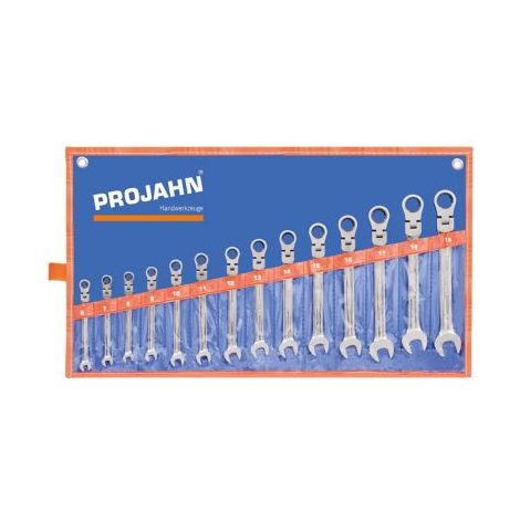 Projahn GearTech Schlüssel Satz Rolltasche flexibel 14 -tlg. 6 - 7 - 8 - 9 - 10 - 11 - 12 - 13 - 14 - 15 - 16 - 17 - 18 - 19 mm (1/3)
