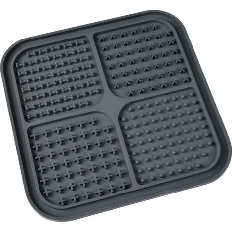 Tapis de Léchage Animaux "Silicone" 20cm Anthracite (1/3)