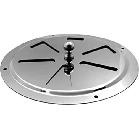Plaque De Ventilation Ronde en Acier Inoxydable 6 Pouces, avec Évent Torsadé, Quincaillerie Marine (1/4)
