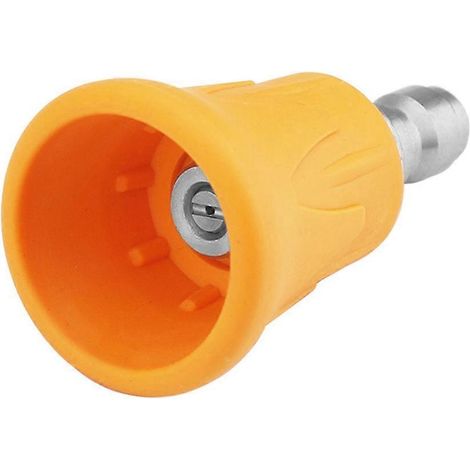 Protection de buse pour nettoyeurs haute pression, fournie avec des embouts de buse en acier inoxydable et un revêtement en caoutchouc amélioré.