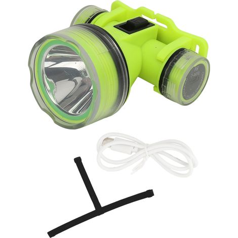 Lampada frontale multifunzionale ricaricabile tramite USB da 1500 mAh, impermeabile, regolabile ed elastica, ideale per la pesca, la corsa e il campeggio. (1/5)