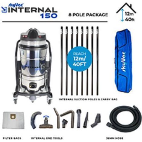 SKYVAC INTERNAL150 PUSH FIT 8 SUCTION POLE