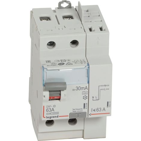 Legrand DX³-ID interruptor diferencial gris 63A 30mA