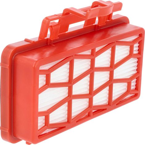 vhbw Staubsaugerfilter kompatibel mit Dirt Devil Infinity Rebel 52, 54, DD5501, DD5254, 50, DD5254-01, DD5500 Staubsauger - HEPA-Filter Rot Weiß
