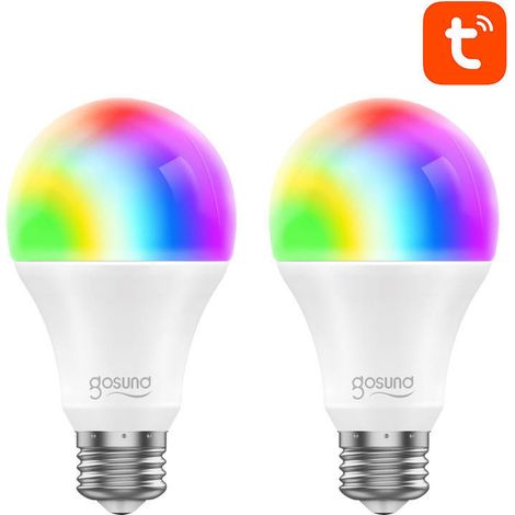 Confezione 2 lampadine Led E27 Rgb 8w Wifi Gosund Wb4 Wb4-2pack