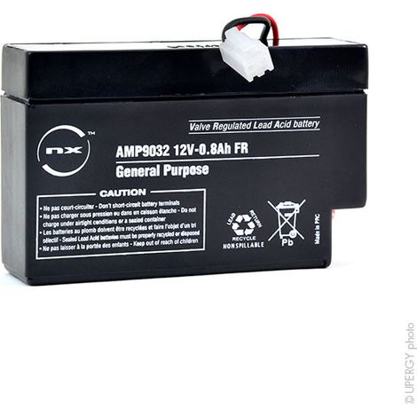 12v 0.8ah JST Automatic Door Battery ( Prix pour 1 ) (1/3)