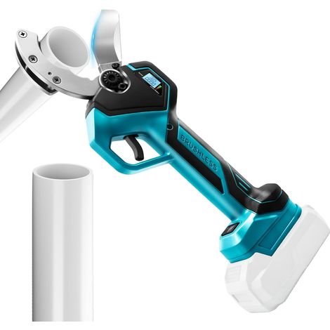 Coupe-Tube Électrique Sans Fil Compatible avec 18V, Coupe-Tuyau Cisaille au Lithium avec Moteur Brushless pour PVC, PPR, PE, PEX Plastique, Outil de Coupe pour Plomberie (Sans Batterie) (1/5)