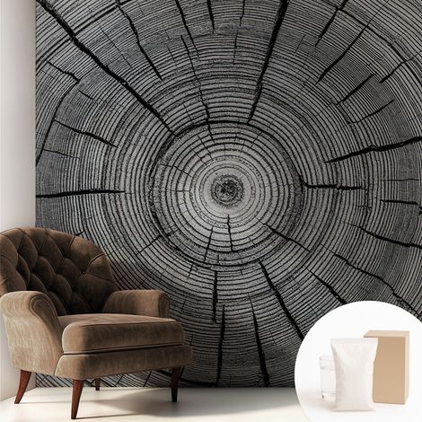Papier peint intissé classique moderne pour salon et chambre à coucher Décoration rapide avec colle Harmonie forestière 250x250 cm (1/5)