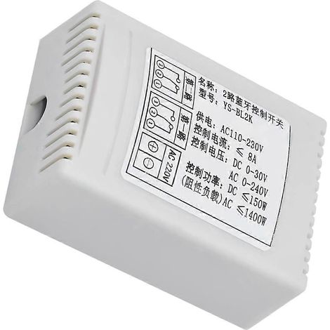 YS-BL2K 12V/220V 2-Wege Bluetooth 4.0 Relaismodul Steuerschalter Fernbedienung App Intelligente drahtlose Fernbedienung 220V