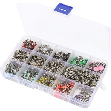 Kit de 804 boutons-pression pour machine à coudre, pince à presser manuelle, outils de 9,5 mm (1/4)