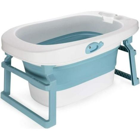 3 in 1 Vaschetta Bagnetto, Vasca Bagno Neonato per 0-8 Anni, Vasca da Neonato Pieghevole