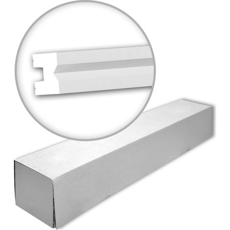 Profhome 651814-box 1 caja 21 piezas Moldura para pared Friso diseño moderno  42 m
