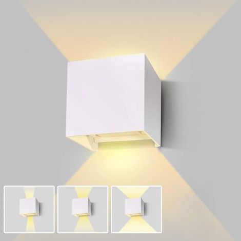 Applique murale extérieure à angle de faisceau réglable, éclairage extérieur LED, lumière chaude, convient à une utilisation intérieure/extérieure (1/5)