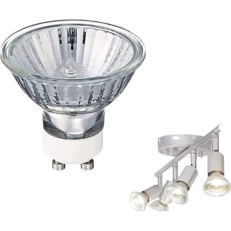 Ampoule Spot Halogène GU10 50W 220V, Dimmable Blanc Chaud 2700K, Angle de Faisceau 35° pour Éclairage sur Rail (1/5)
