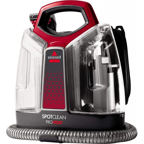 BISSELL SpotClean ProHeat Pulitore Portatile per Tappezzeria Smacchiatore Multisuperficie per Moquette, Tappeti, Scale e Auto Rimuove lo Sporco, Liquidi e le Macchie 330 W 74 dB 36988