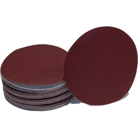 Lot de 10 disques abrasifs auto-agrippants pour ponceuse excentrique Ø 150 mm sans trou grain 150 fin disques non perforés (1/5)