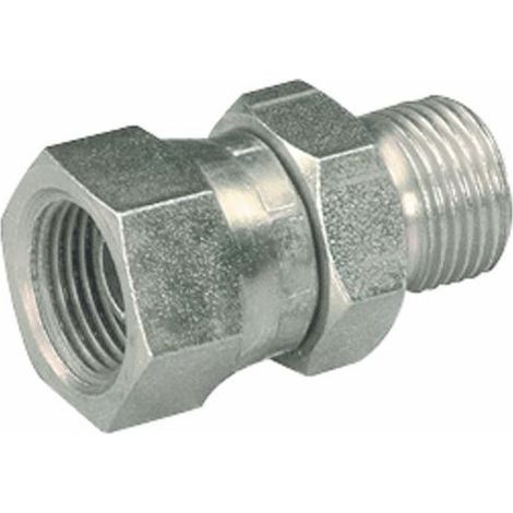 Adaptateur Mâle/Femelle droit BSP 1/4" (Lot de 2)