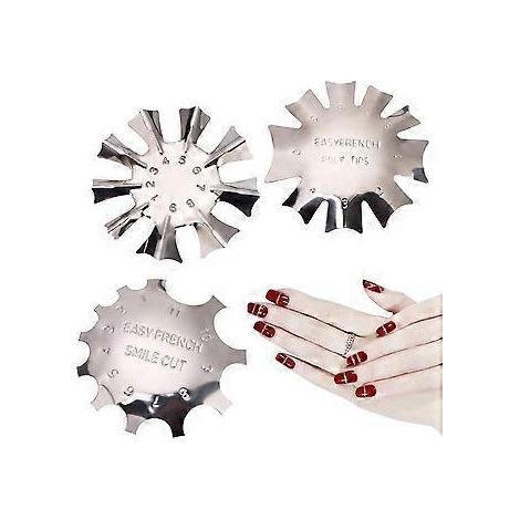 Maîtrisez la pose d'ongles en acrylique grâce à ce kit de 3 pinces à ongles en acier inoxydable pour une manucure française impeccable, et obtenez sans effort des ongles de qualité professionnelle à l