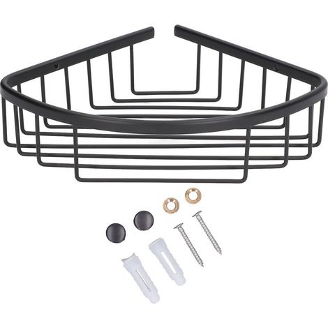 Étagère triangulaire en acier inoxydable pour salle de bain, cuisine, coin rangement mural, support de douche pour maison (1/5)