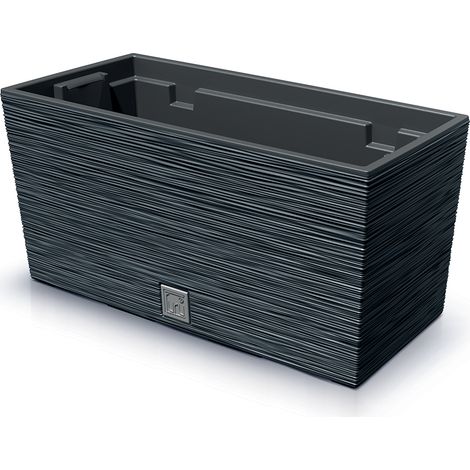 Prosperplast Blumentopf FURU CASE Anthrazit 39,5 cm
