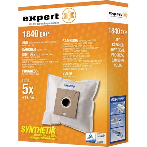 AEG 1840 EXP Staubsaugerbeutel 5 Stück - Weiß, Synthetik