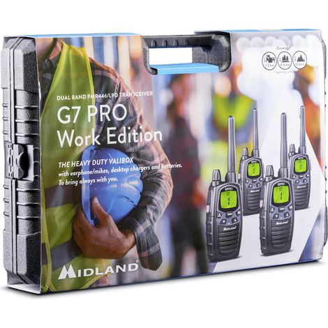 Midland Work Edition Set 4x G7 Pro C1090.19 PMR-Handfunkgerät 4er Set (1/4)