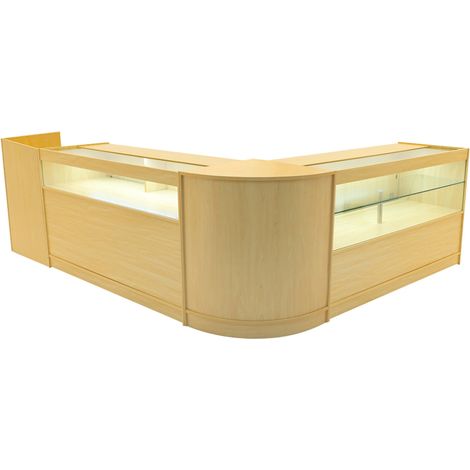 Gravity LED Shop Counter Set B1500, C1500, TB60 & CM60 - Maple