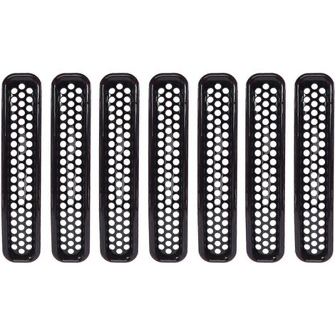 Kit de grilles avant en nid d'abeille pour Wrangler TJ et Unlimited 1997-2006 - (7 pièces) (haoyi) (1/5)