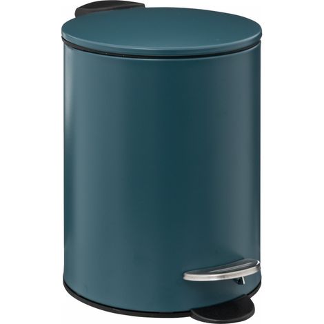 Poubelle métal à Pédale 3 litres Atmosphéra - Pétrole
