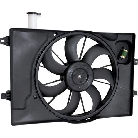 25380J3140 convient à l'ensemble de carénage de ventilateur de refroidissement de radiateur Hyundai et Kia 2021-2022. (1/4)