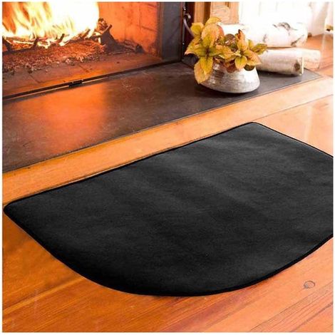 Flache，selbstklebende Ofenschnur，feuerfeste Kaminmatte，100 x 150 cm，geeignet für den Innen- und Außenbereich sowie zum Grillen (1/2)