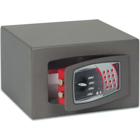 TECHNOMAX – Coffre-fort à fixer à combinaison électronique digitale, 2 pênes, 19 L, 22x35x30 cm (1/5)