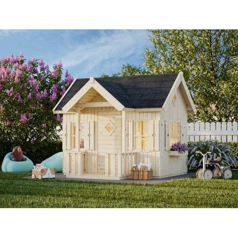 Abri de jardin en bois Jennie 3,6 m2 Naturel (1/5)