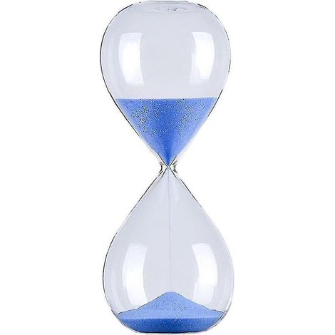 Sablier en verre décoratif 5/30/60 minutes - 30 minutes - Bleu (1/5)