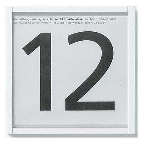 Modulo di informazione Siedle IM 612-0 SM in metallo argento compatto